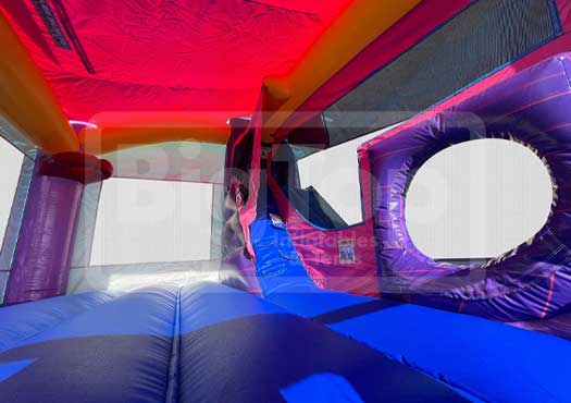 US Manufactured C5 Princess Combo Bounce House with Playground for Sale by Big Top Inflatables