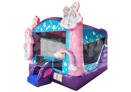 C5 Unicorn 3D Themed Combo Bounce House with Pool for Sale by Big Top Inflatables