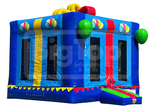 Big Top Inflatables Blue Gift Box Bounce House