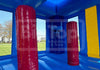 Blue birthday bounce house inflatable for sale with indoor playground