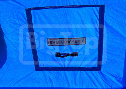 Party bounce house for birthdays and baby showers includes rooftop safety exit