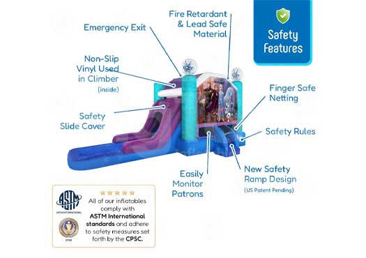 Purchase Frozen Bounce House Pool Combo