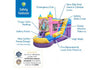 Licensed Disney Princess 6-N-1 Combo Bounce House with Pool for Sale