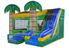 US Manufactured C5 6in1 Tropical Combo Bounce House with Pool for Sale by Big Top Inflatables