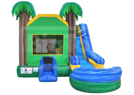 C5 6in1 Tropical Combo Bounce House with Pool for Sale Buy Big Top Inflatables