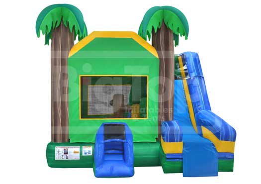 C5 6in1 Tropical Combo Bounce House with Landing for Sale Buy Big Top Inflatables