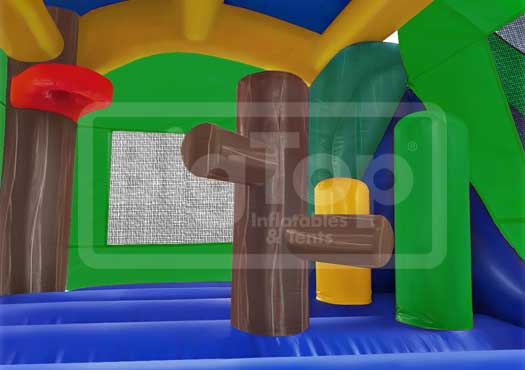 C5 6in1 Tropical Combo Bounce House with Playground for Sale Buy Big Top Inflatables
