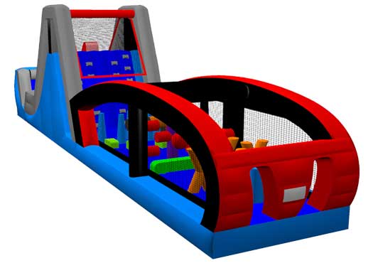US Manufactured 55' H2 Inflatable Interactive Obstacle Course for Sale Buy Big Top Inflatables
