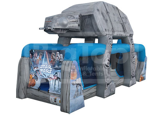 star wars tent 50' STAR Wars 2-Piece Inflatable Obstacle Course with Slide – Big Top Inflatables