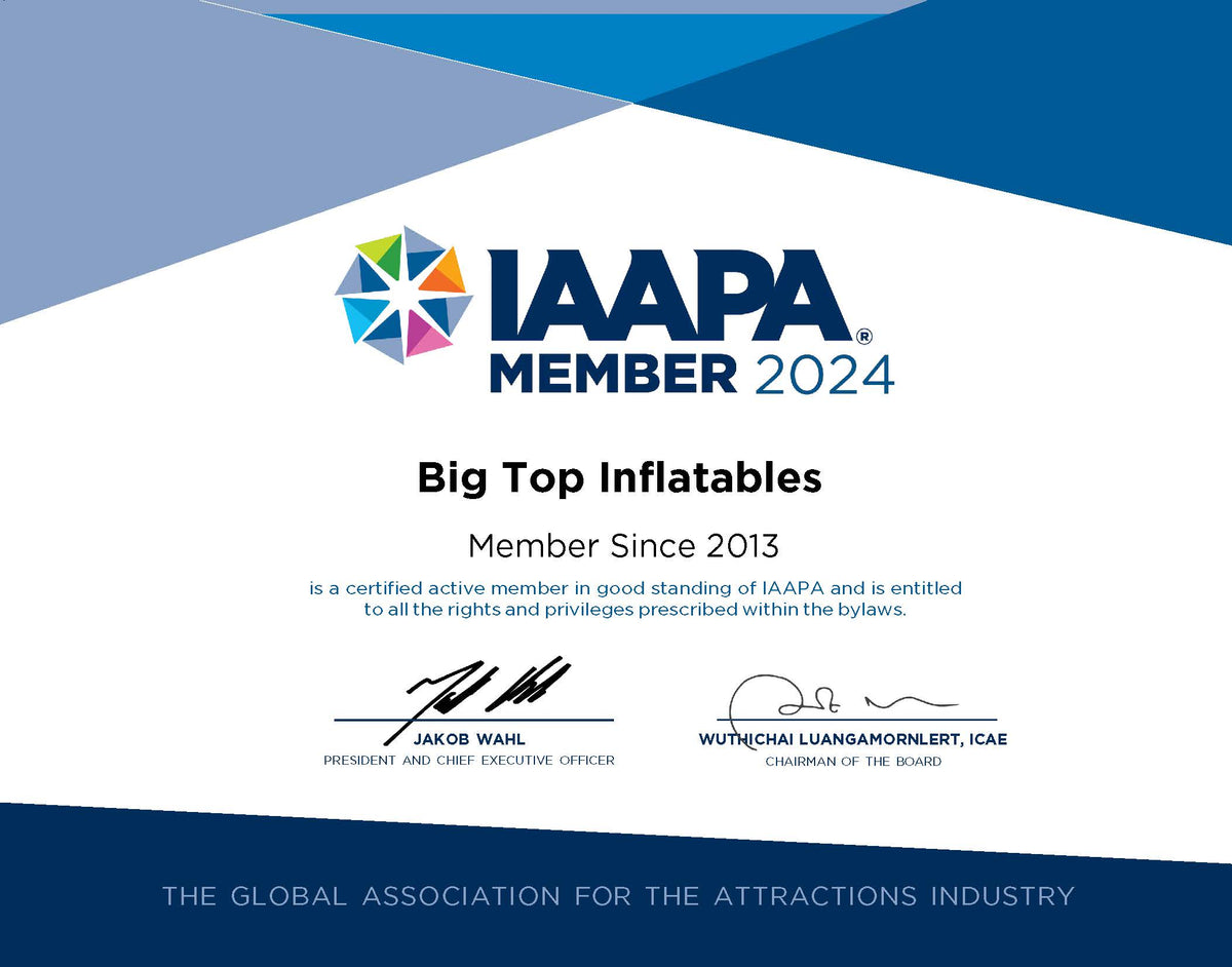 Big Top Inflatables Celebrates 11 Years with IAAPA!