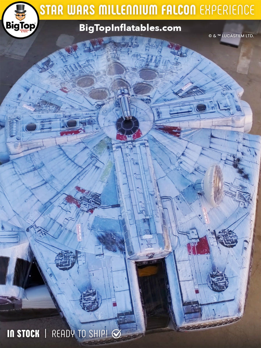 Rule the Galaxy: Big Top Inflatables Licensed Millennium Falcon Inflat