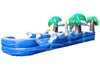 Tropical Slip n Splash Dual Slide Lanes with Pool