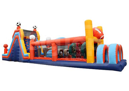 60' Sports Inflatable Interactive Themed Obstacle Course for Sale Buy Big Top Inflatables