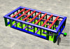 3D model of a metal frame structure on a gray floor