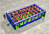 3D model of a colorful metal frame on a gray floor
