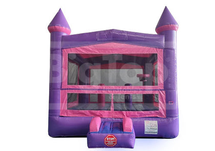 Pink Castle Bouncer inflatable for kids birthday parties
