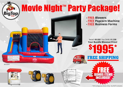 BP112 | Big Top's Movie Night Party Package