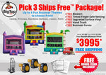 BP105 | Pick 3 Ships Free™ Bounce House Package