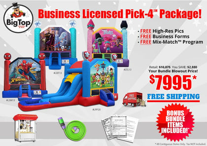 BP103 | Licensed Inflatables Pick-4™ Package