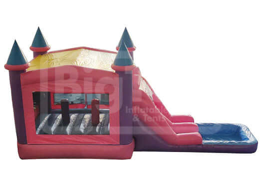 Mrs. Bobby Inflatable Princess Themed Inflatable Combo Bounce House with Splash Pool – Big ...