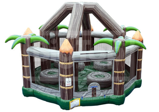 Tropical Wrecking Ball 4-Player Inflatable Game – Big Top Inflatables