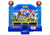 15-foot Sonic the Hedgehog Bounce House by SEGA, blue inflatable with Sonic character artwork, commercial-grade, for parties and events, sold by Big Top Inflatables