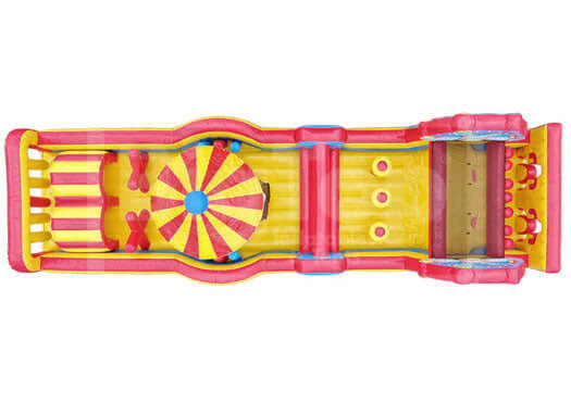 43' Big Top Carnival Obstacle Course with Interactive Playground – Big ...