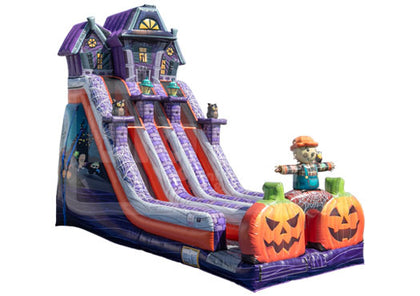 24' Haunted Mansion Double Lane Dry Slide for Sale Buy Big Top Inflatables