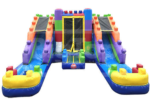 Dura Lite Block Combo XL Inflatable Fun Bounce and Detachable Pools ...