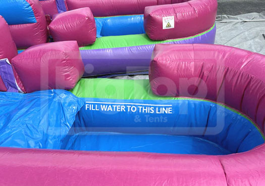 Dura Lite 15' Pink Themed Water Slide XL DL (Dual Lanes) with Pools ...