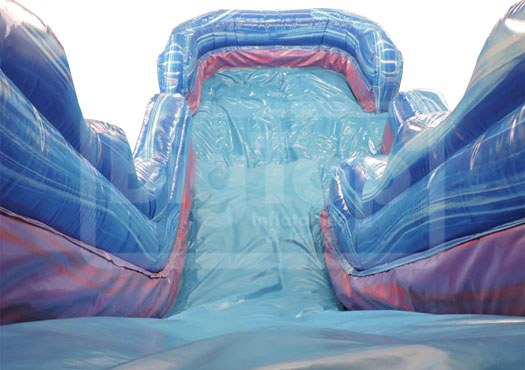 Big Splash Inflatable 21' Purple Wave Themed Water Slide with Splash Landing – Big Top ...