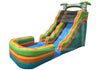 19' Big Top Inflatables Tropical Water Slide Left Side View