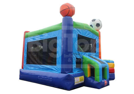 Sports Inflatable Module Combo Bouncer with Playground and Slide – Big ...