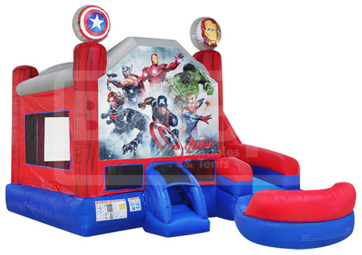 Marvel Avengers 6in1 Inflatable Combo with Pool – Big Top Inflatables