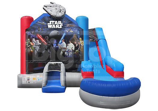 Star Wars 6in1 Inflatable Combo with Pool – Big Top Inflatables