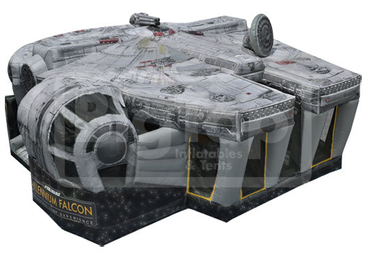35' Star Wars Millennium Falcon Inflatable Obstacle Course – Big Top ...