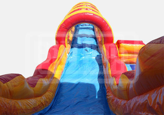22' Volcano 3-Piece Inflatable Water Slide SL (Single Lane) with Pool ...