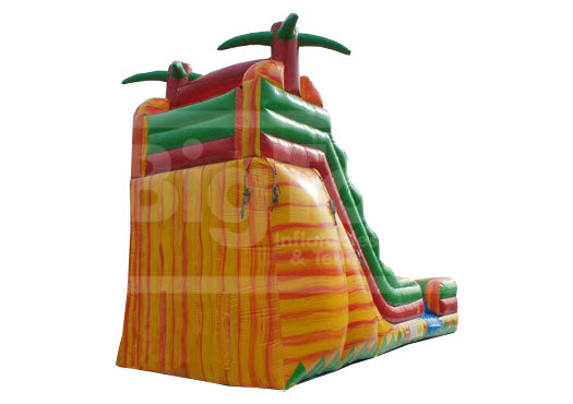 19' Volcano Themed Water Slide SL (Single Lane) with Inflatable Pool ...